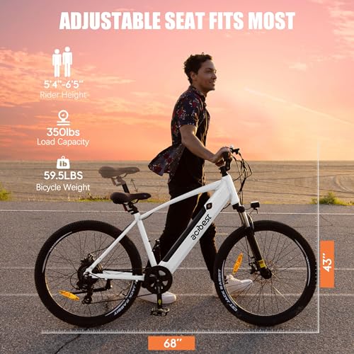 Electric Bike with 1000W Brushless Motor, Removable Battery, 7 Speed H978671