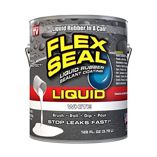 32 oz White Liquid Rubber Coating Sealant H75578