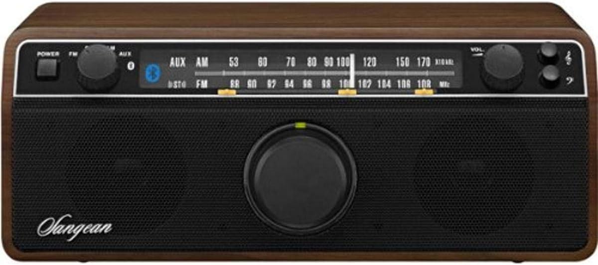 Dark Walnut AM/FM/Bluetooth Stereo Radio W9443