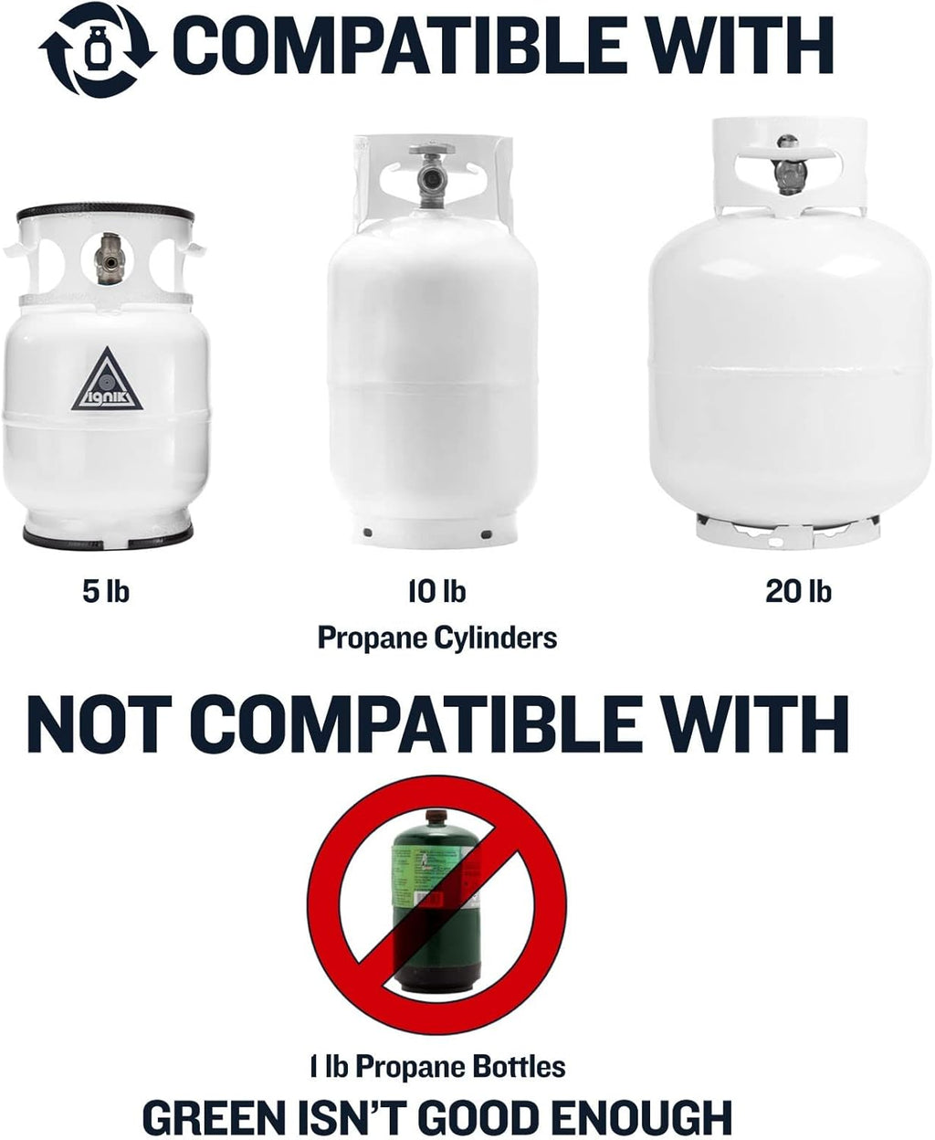 Portable Propane Fire Pit with Hose and Adjustable Regulator B343487