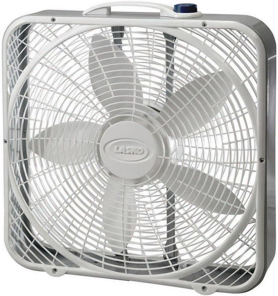 White 20" 3-Speed Box Fan J885429