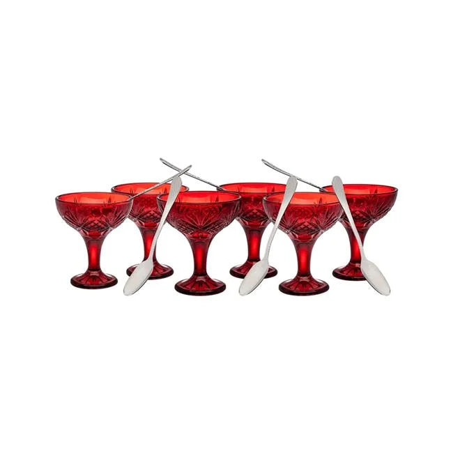 Crystal Taster Set, Red - Set of 6 N5740