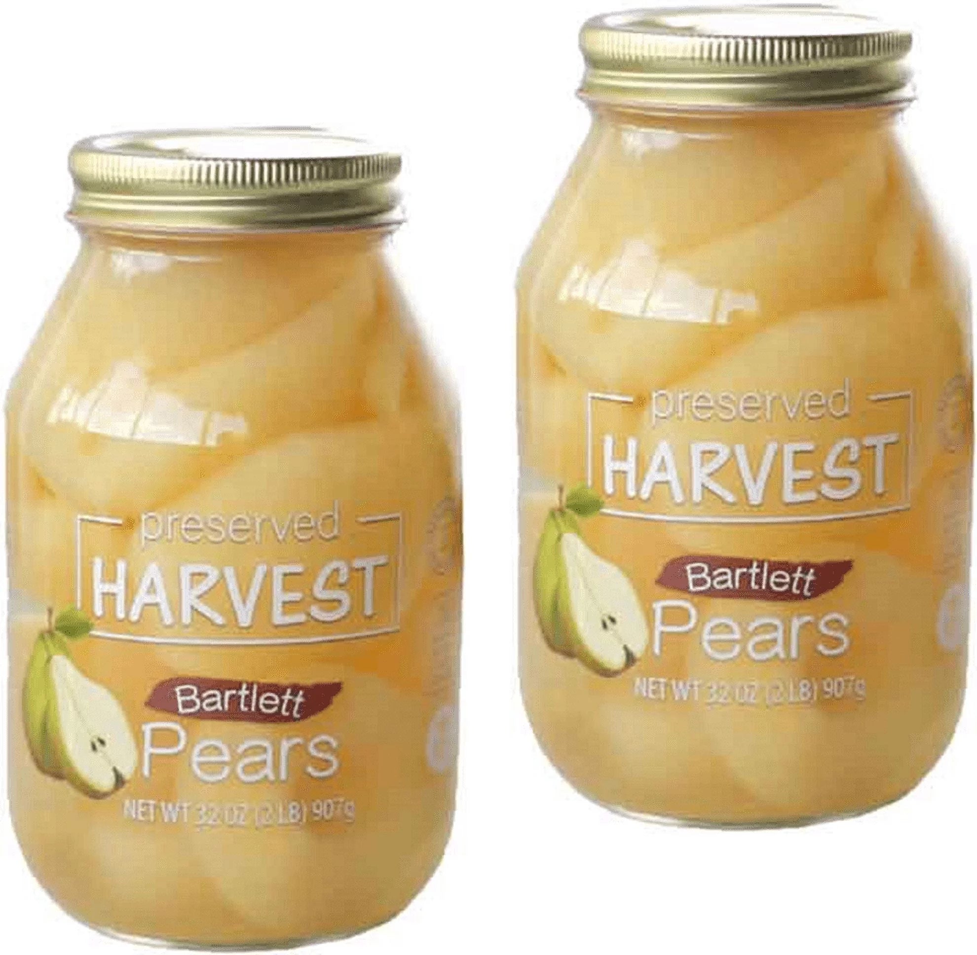 Preserved Harvest Bartlett Pear Halves, 2-Pack 32 oz. Quart Jars J509