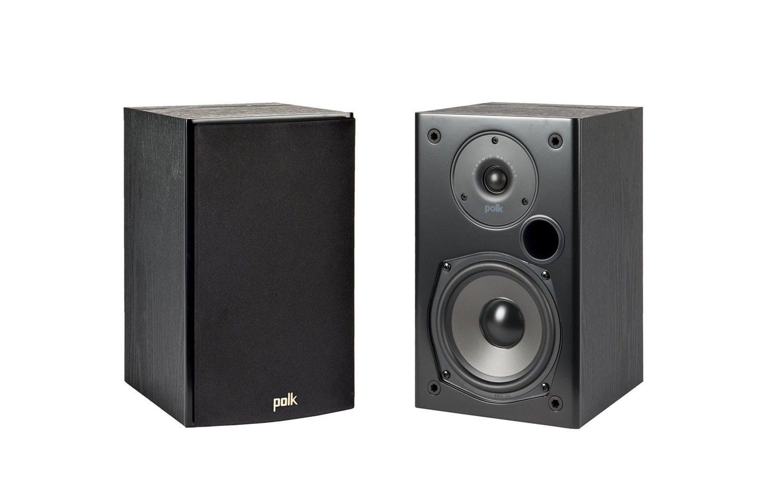 Black Bookshelf Speakers, Pair M436