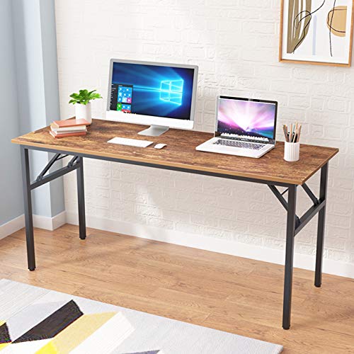 Teak Black Small Folding Desk S9758