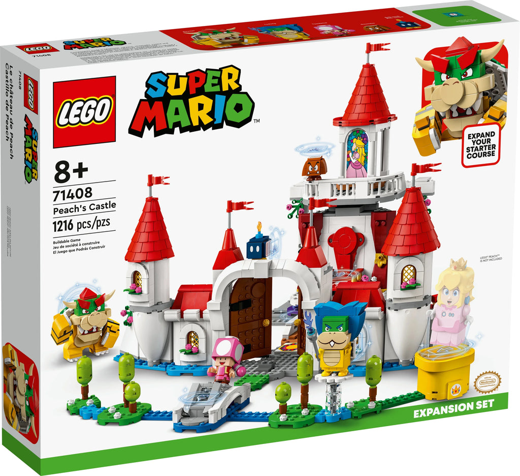 LEGO Super Mario Peach’s Castle Expansion Set 71408, Buildable Game Toy G50855