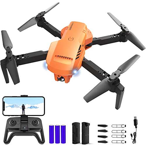 Drone with Camera 1080P HD, FPV Foldable Drone with Carrying Case, 2 Batteries, 90° Adjustable Lens Q115