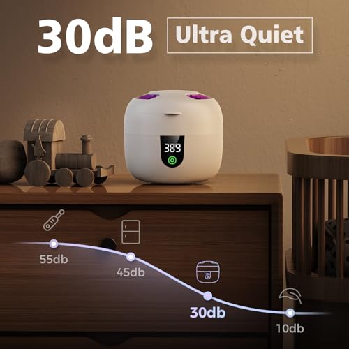 Ultrasonic Retainer Cleaner Machine with Removable Inner Tank, 180ml Capacity, 45kHz Ultrasonic Cleaner, 3 Modes N1905
