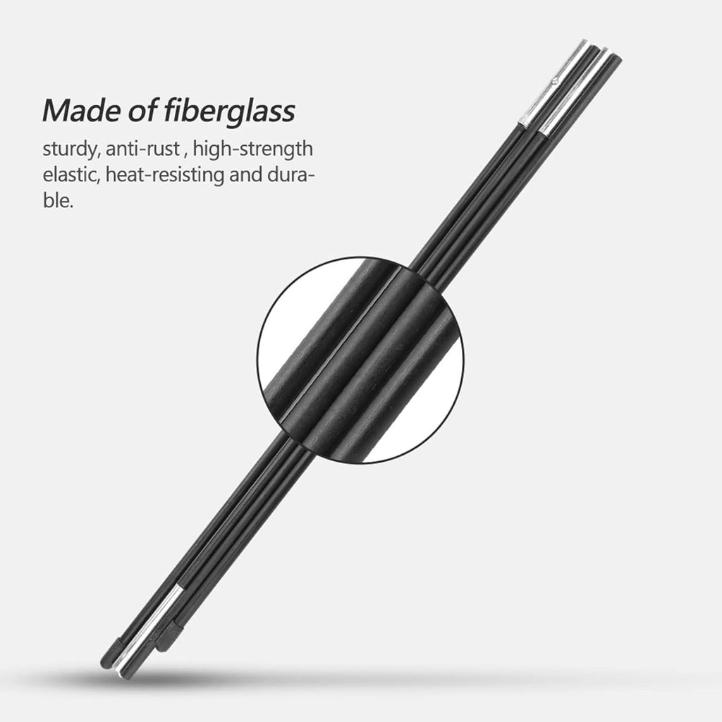 7MM Fiberglass Tent Replacement Support Poles 4 Sections G659286