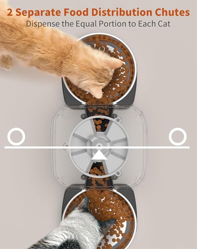 Automatic Cat Feeder 3.5L with Stainless Steel Bowl Black X80635
