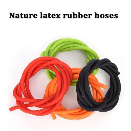 Black Red Orange Green Latex Rubber Tubing 2 meter D449
