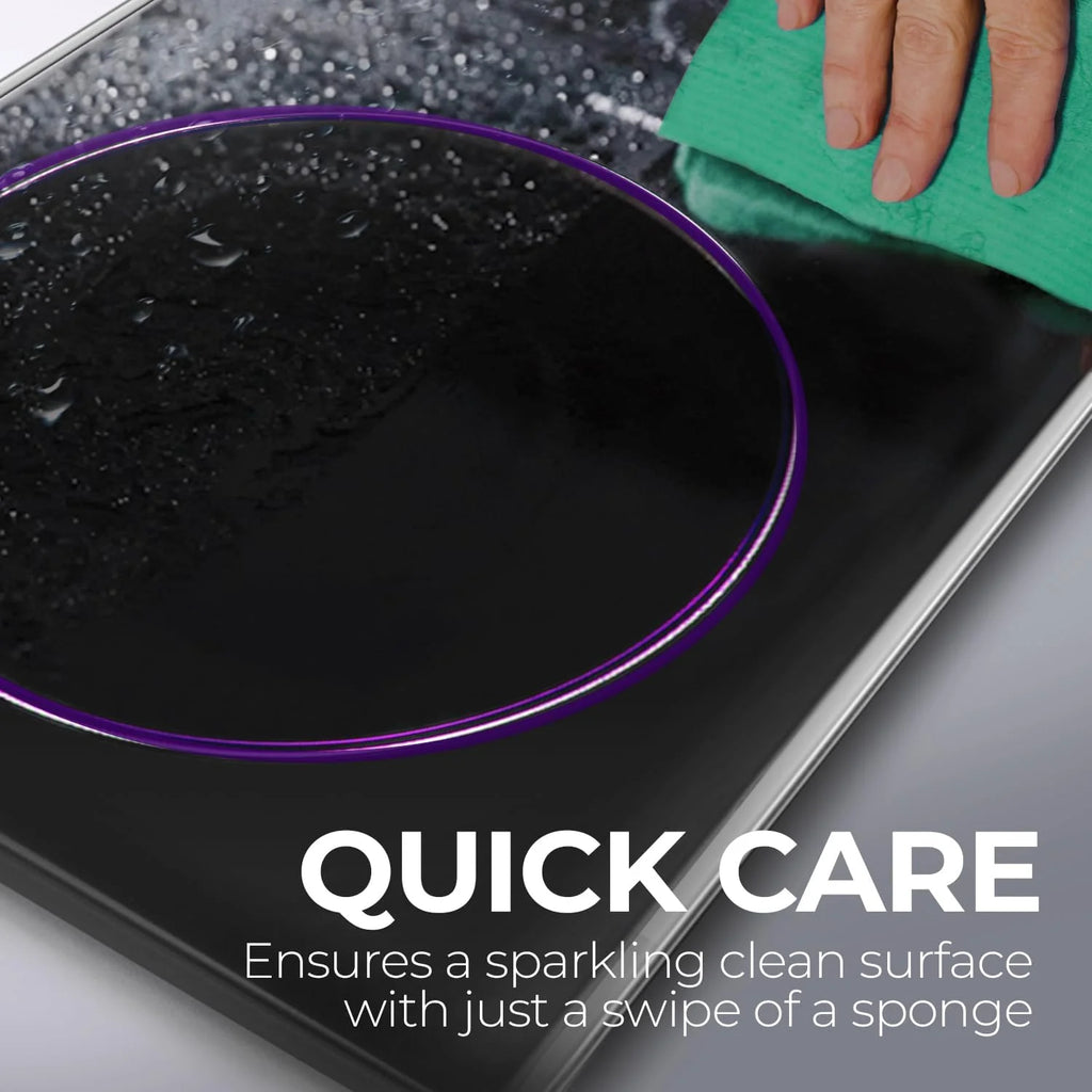 Portable Electric Cooktop Stainless Steel Microcrystalline Glass Q324