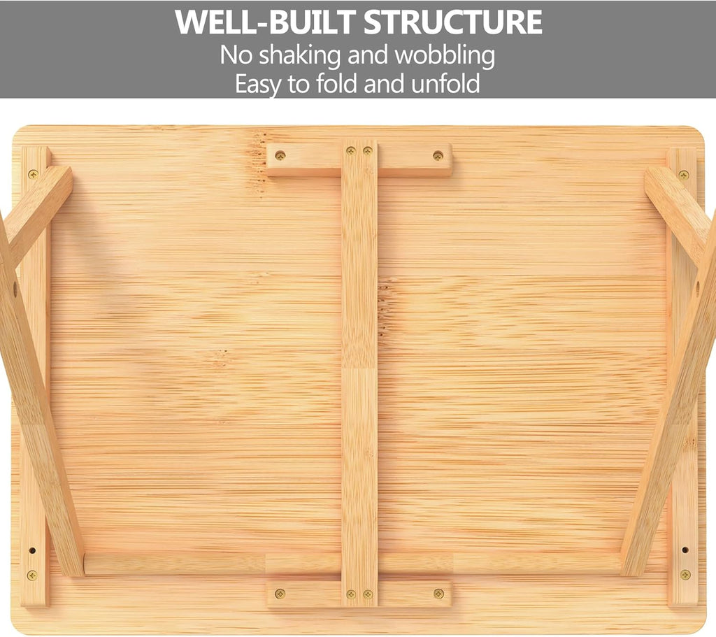Folding TV Tray Table Set of 2, Bamboo M332471