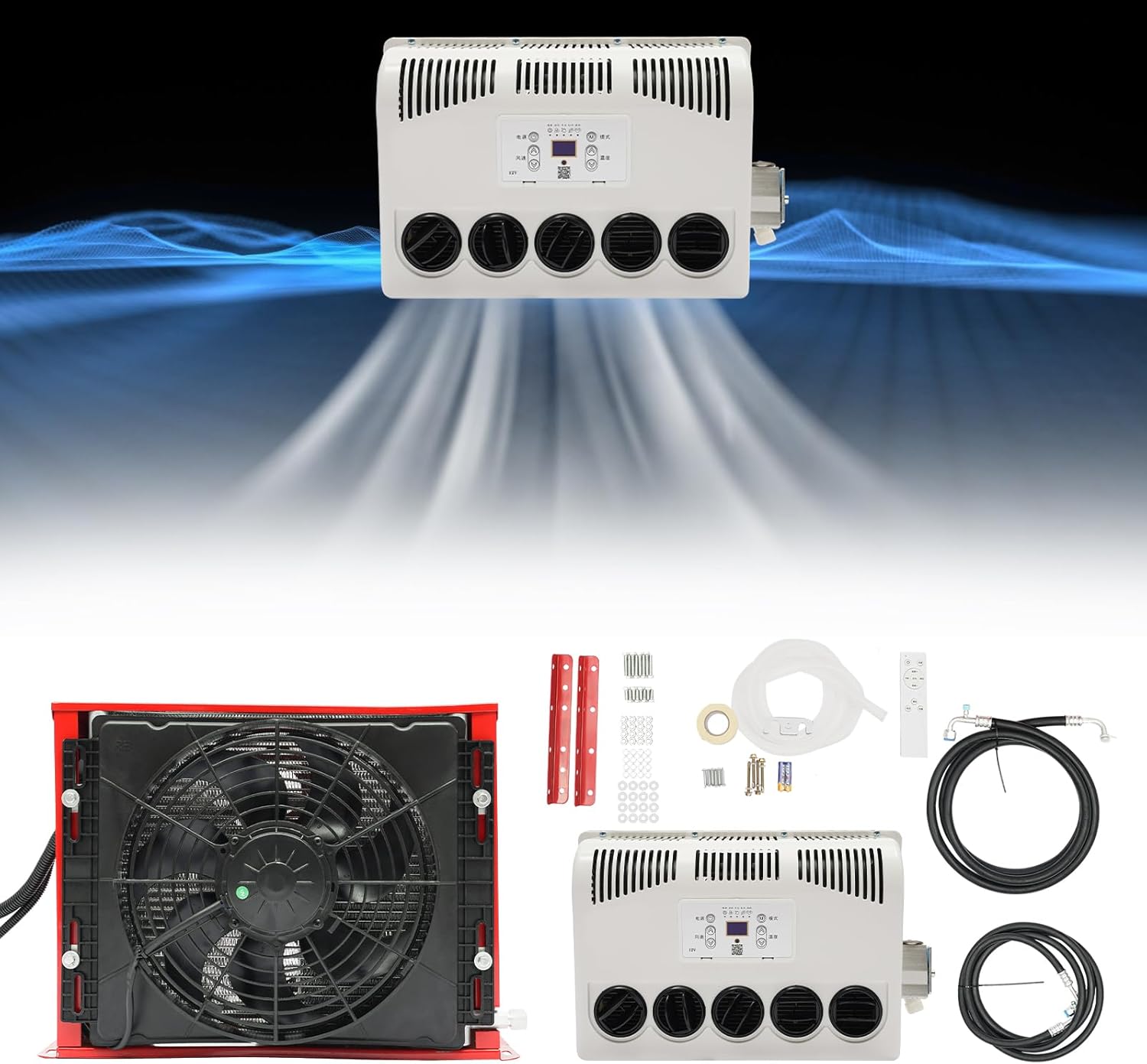 12v 11000 BTU Truck Cab Air Conditioner Split AC M506993