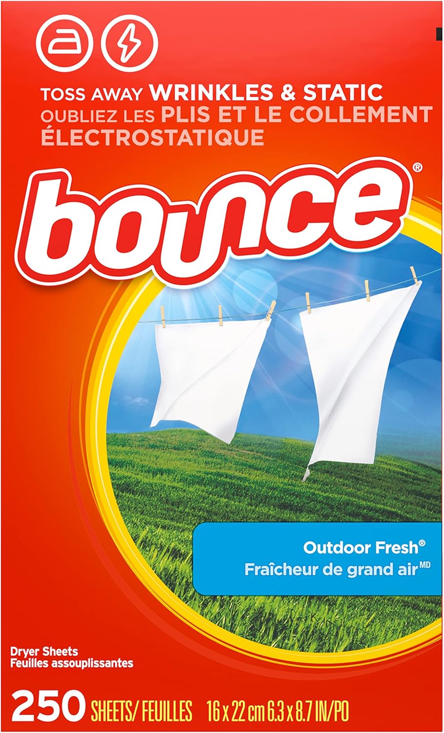 250 Count Dryer Sheets C9455