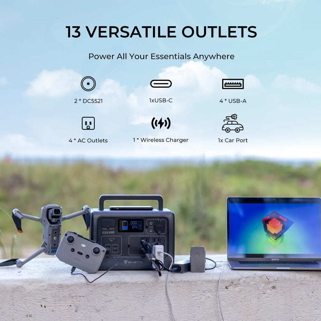 Portable Power Station 537Wh 700W AC Outlets T1386
