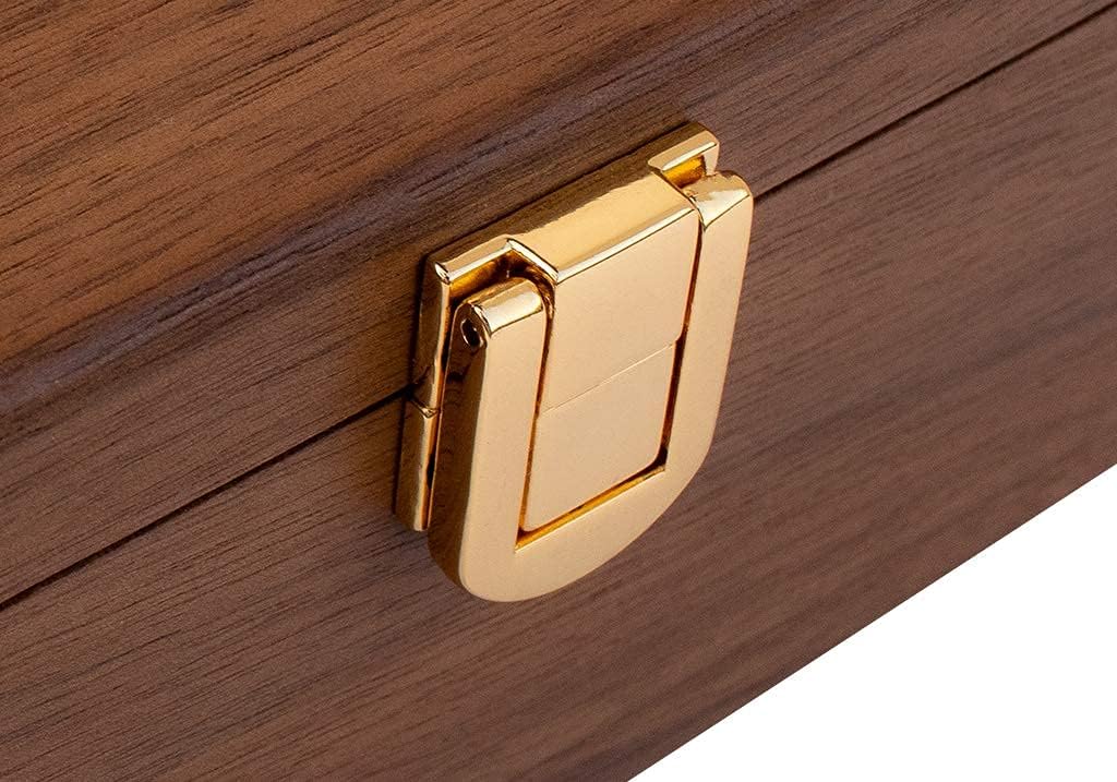 Domino Set with Walnut Case and Brass Plate Y361395