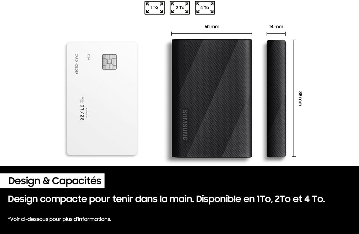 1TB Portable SSD USB 3.2 Gen 2x2 External Solid State Drive K487