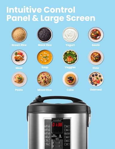 Compact Stainless Steel Rice Cooker, 2 QT H610