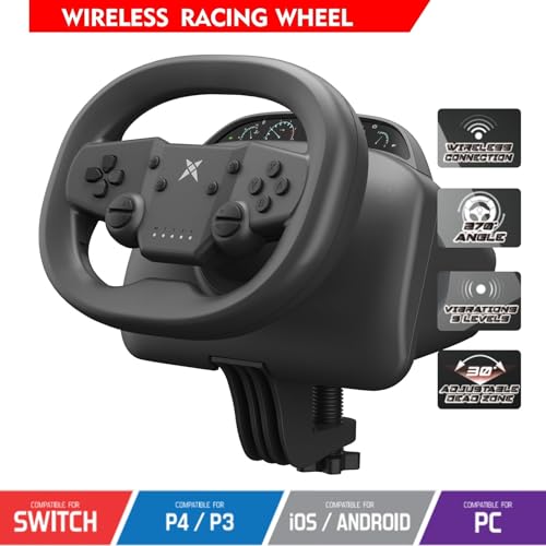 PS4 Steering Wheel and Pedals with Dual-Vibration Motors D2109