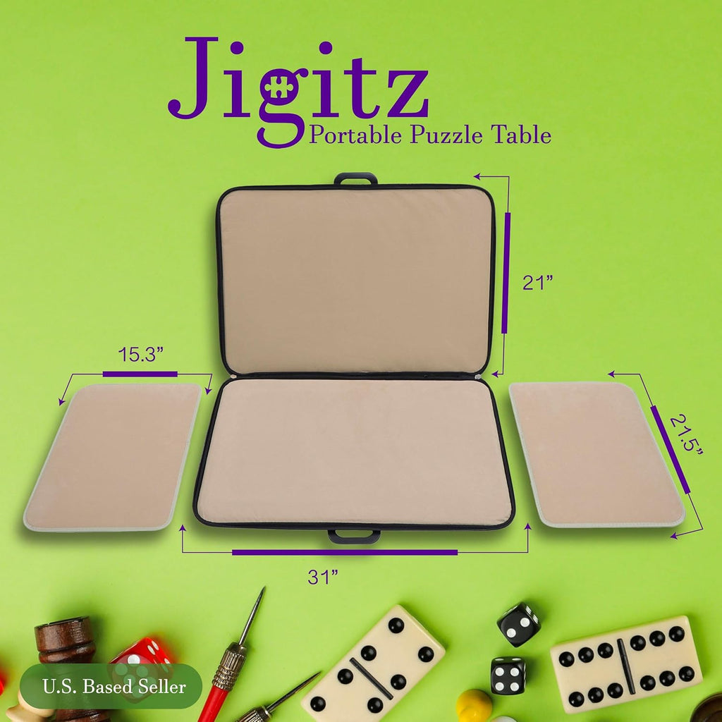 Portable 1000pc Jigsaw Puzzle Carry Case with Puzzle Mat T67988