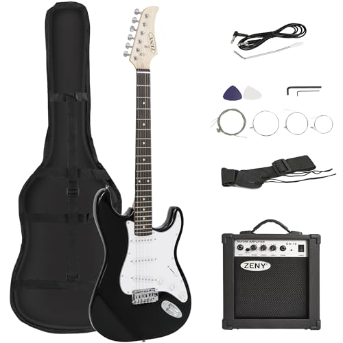 Blue Full Size Electric Guitar with Amp and Case P28201
