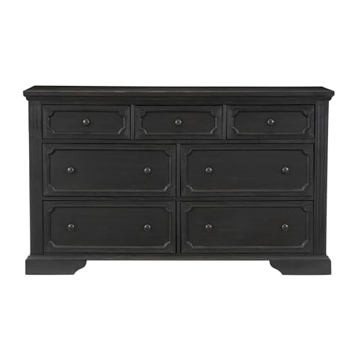 Black Dressing Table with 7 Drawers K679