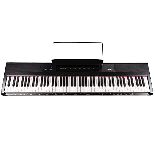 88 Key Digital Piano Keyboard with Full Size Semi-Weighted Keys F415