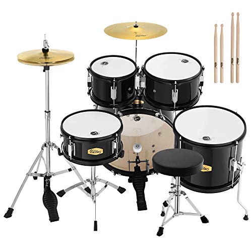 16 inch 5-Piece Junior Drum Kit Metallic Black Z8582