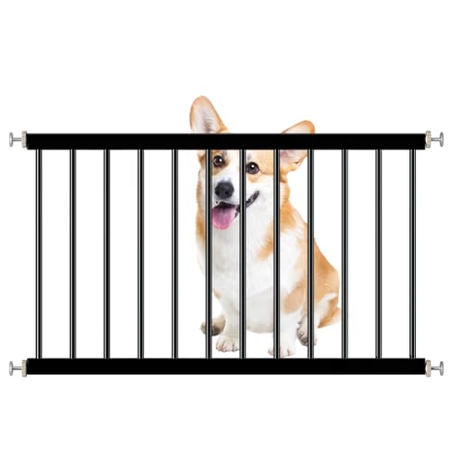 White 33.46"-36.22" Width Low Metal Dog Gate A937664