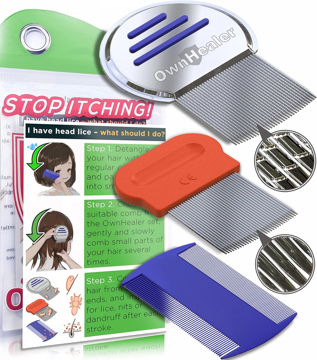 Professional Lice Comb Kit J671894