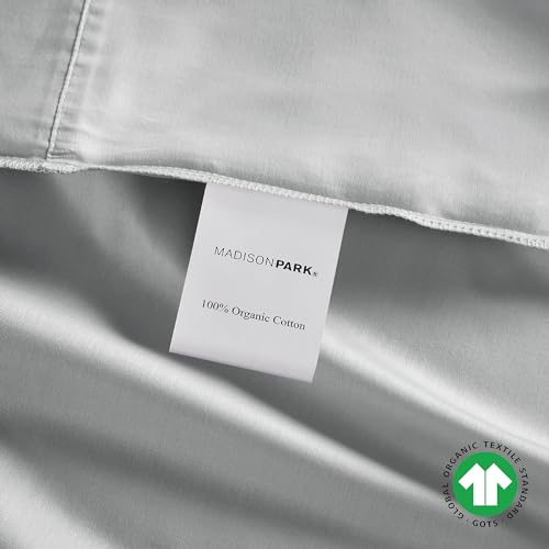 Queen Grey 4 Piece 100% Cotton Sheet Set I260