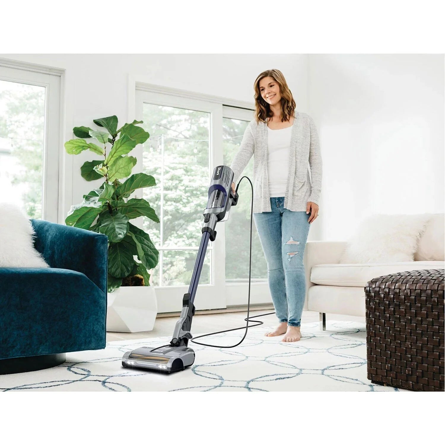 Restored Corded Stick Vacuum with Self-Cleaning Brushroll K176553