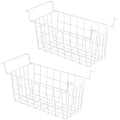 Set of 2 Metal Wire Chest Freezer Organizer Baskets with Hanging Handles R99726