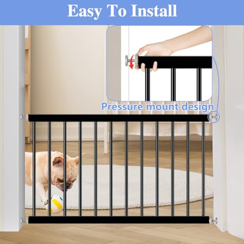 White 33.46"-36.22" Width Low Metal Dog Gate A937664