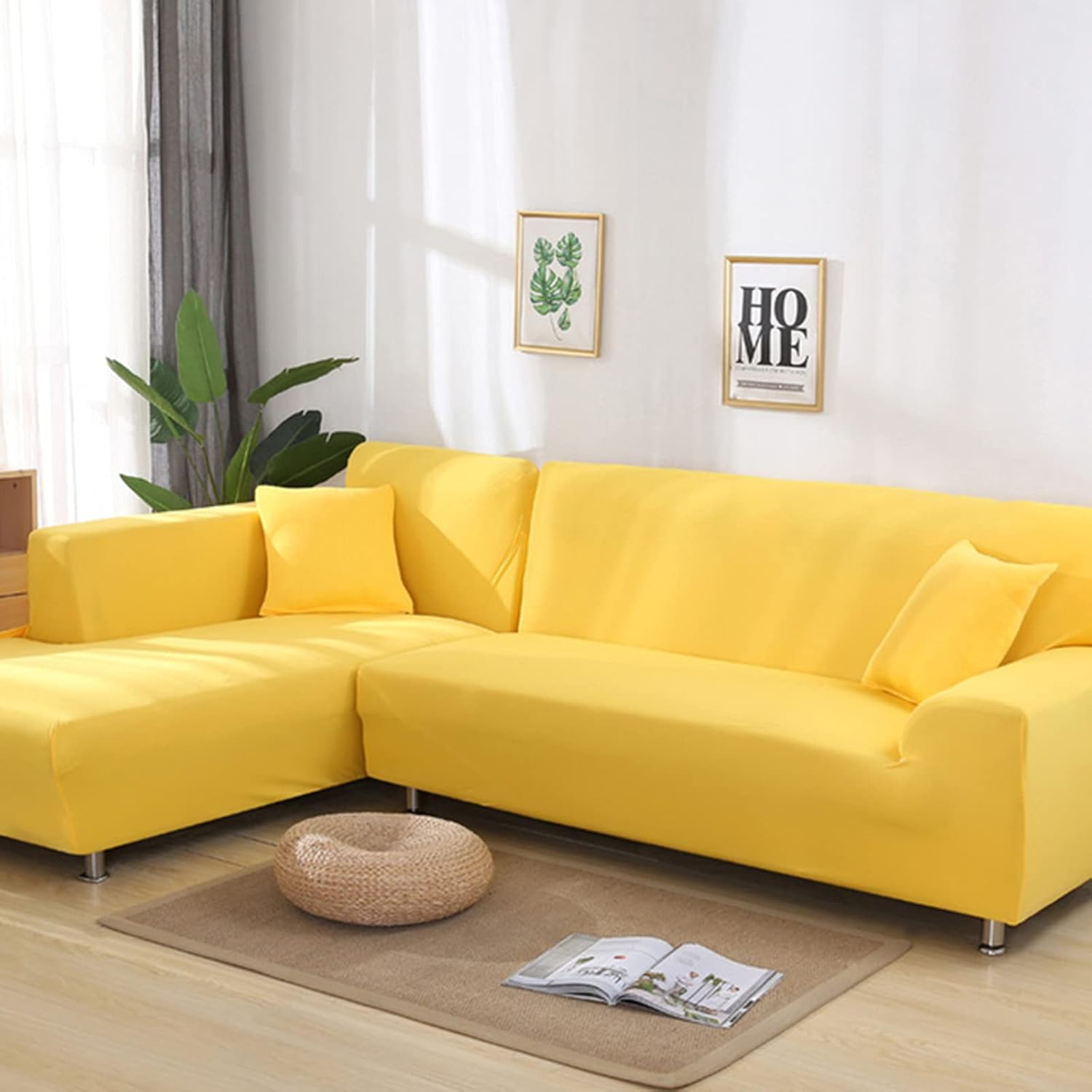 Stretch Slipcover Striped Patterns Sectional Elastic Sofa Cover H352