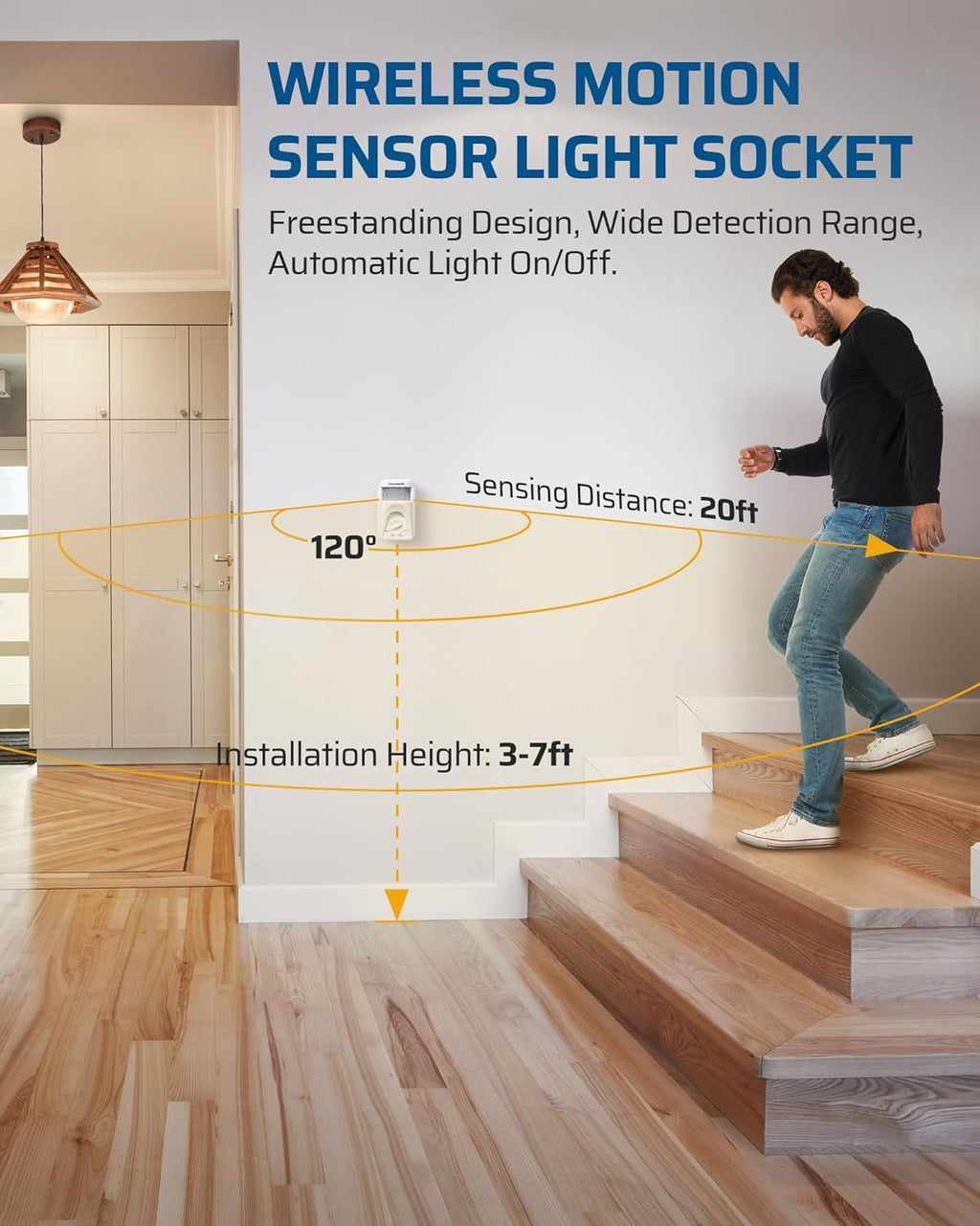 Light Sensor Socket with Motion Sensor L357009