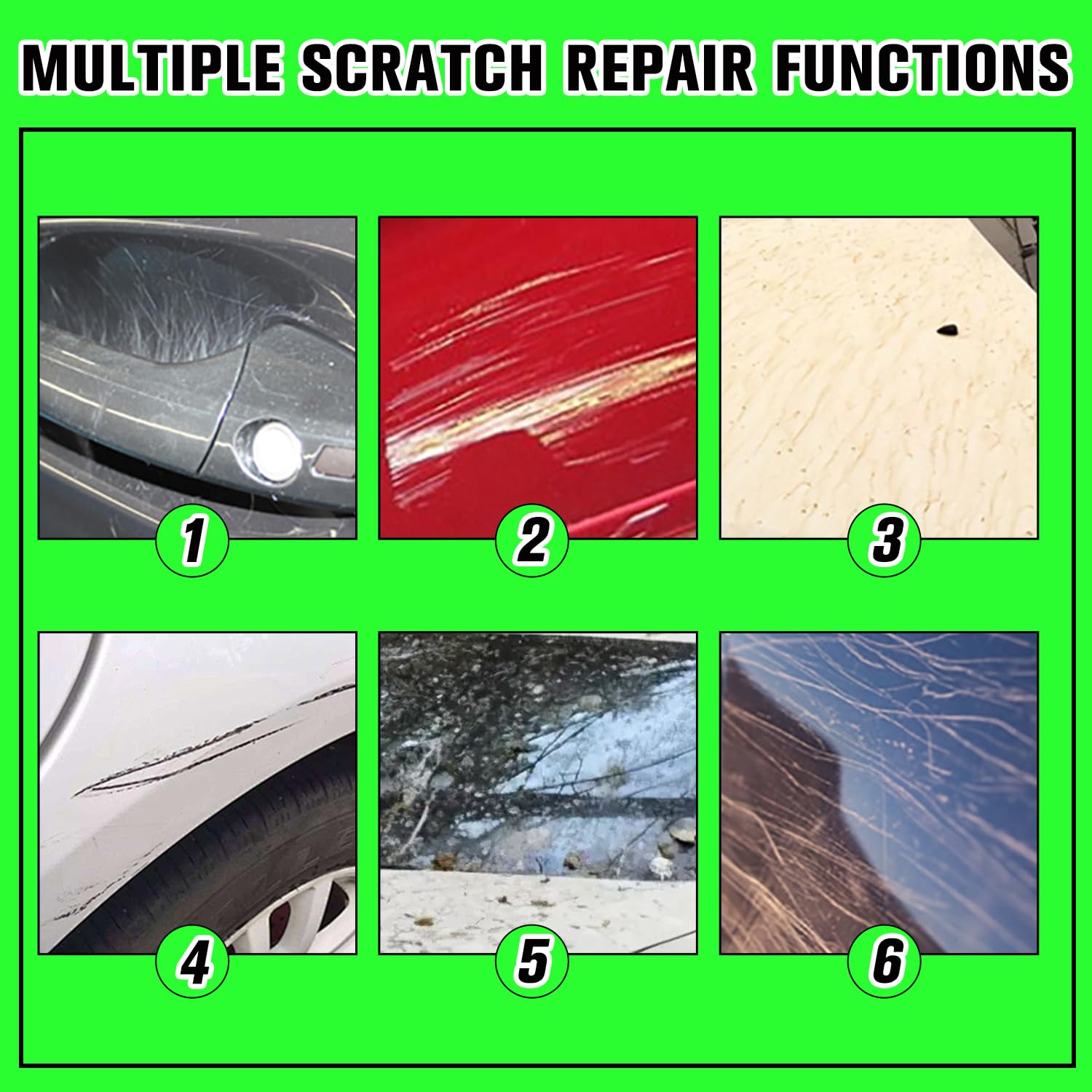 12 Pcs Nano Sparkle Car Scratch Remover Cloth A6112
