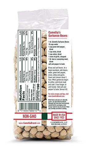 Dried Garbanzo Beans (Chickpeas), 1 Pound (Pack of 2) A92456
