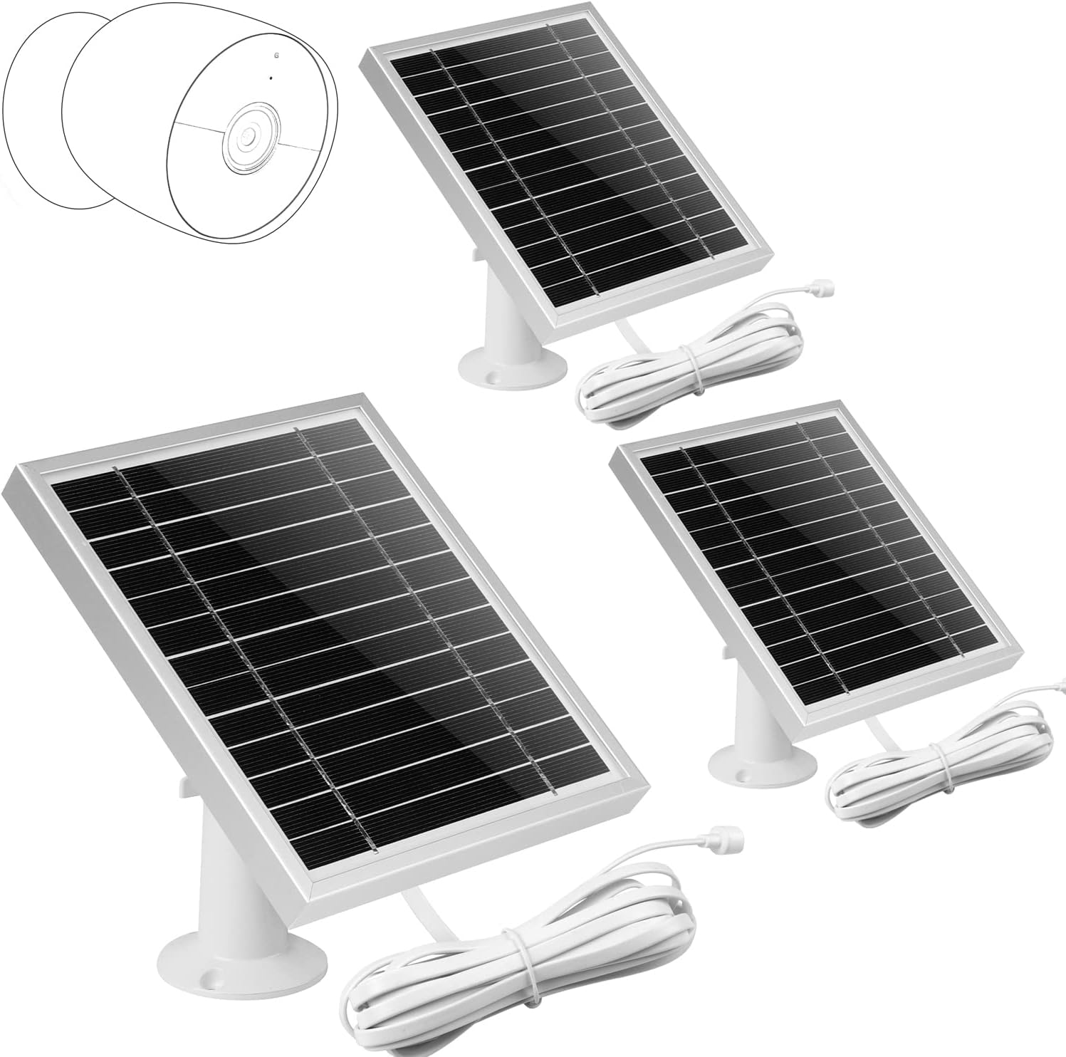 Silver Solar Panel for Nest Camera T2593