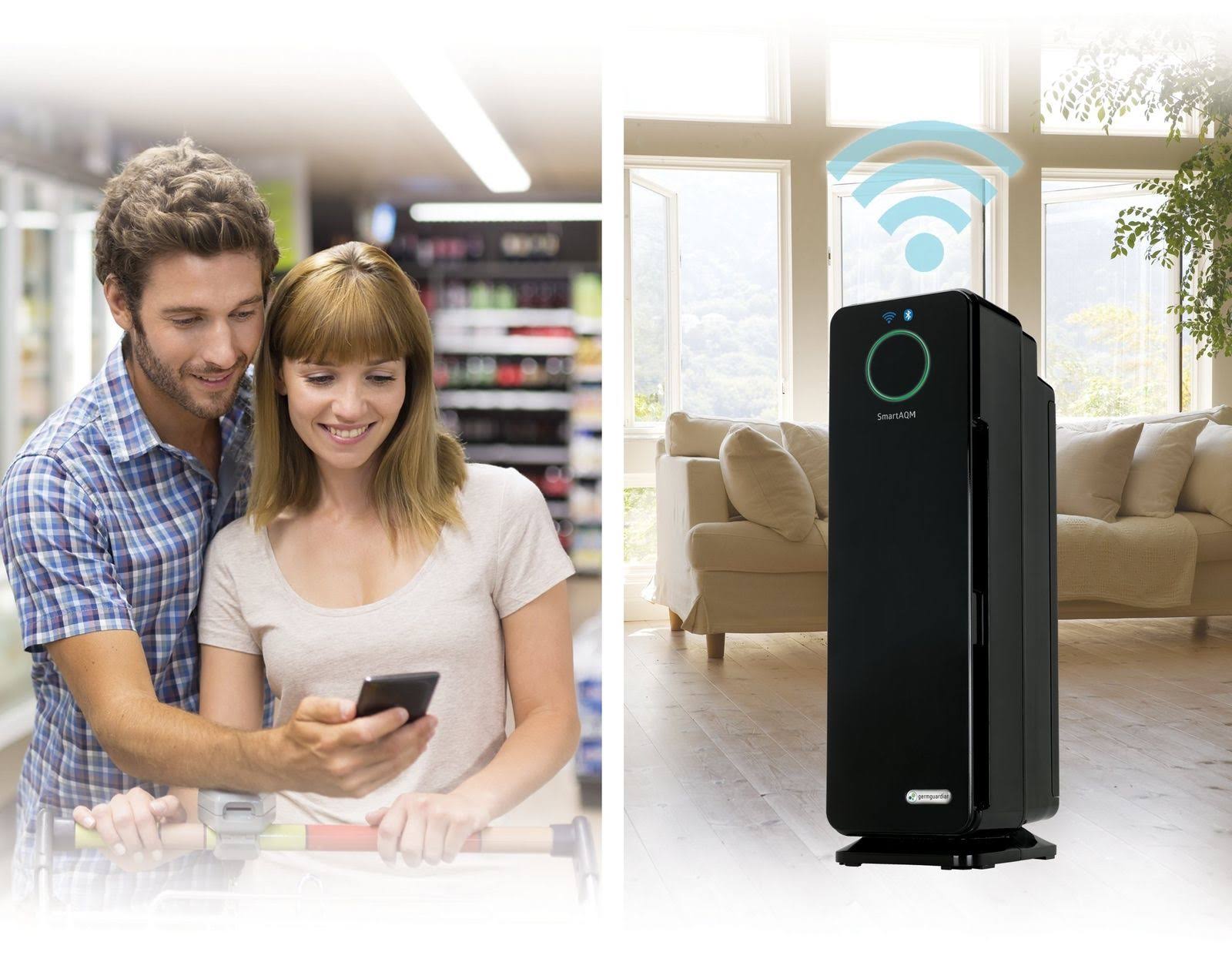 Black True HEPA Tower Air Purifier J3157