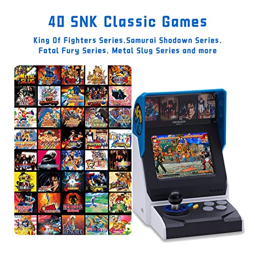 40 Pre-Loaded Classic SNK Games Arcade and Black Gamepad Q431