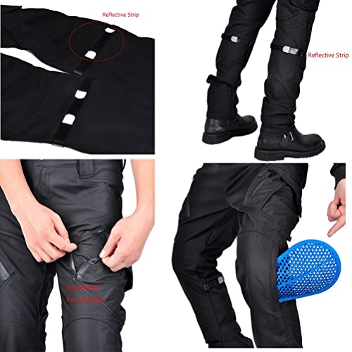 Waterproof Women Motorcycle Riding Pants with 4 CE Armor Silica Gel Pads Rainproof Motorbike Motocross Racing Trousers N153