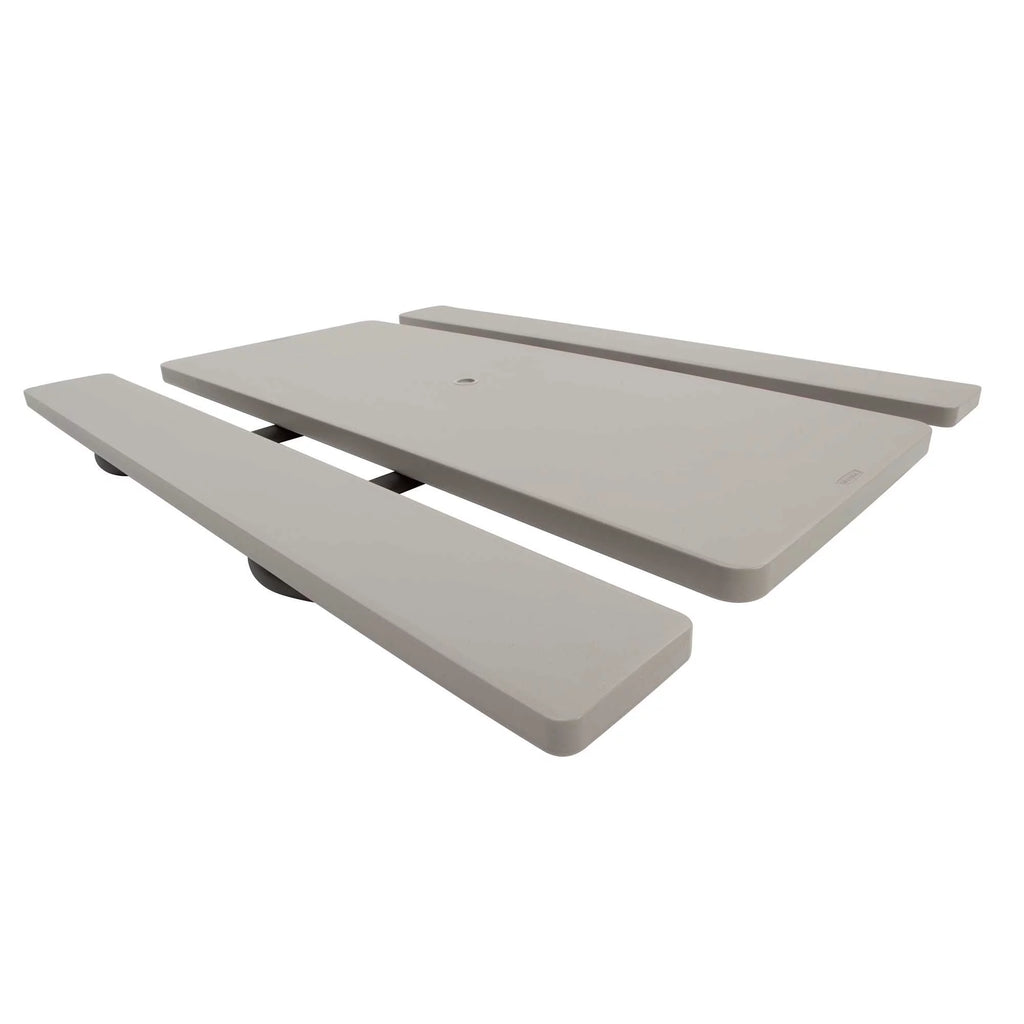 6 Foot Folding Picnic Table, Putty D393
