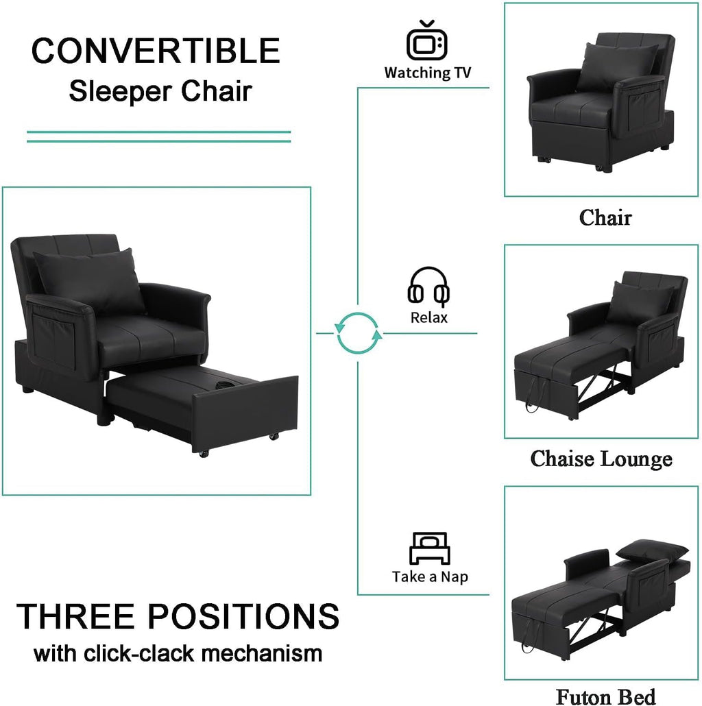 3 in 1 Folding Sofa Bed Chair P82218