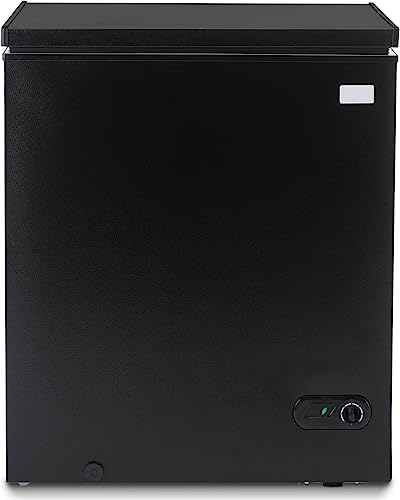 3.5 Cu Ft Chest Freezer with Removable Storage Basket, Black B418