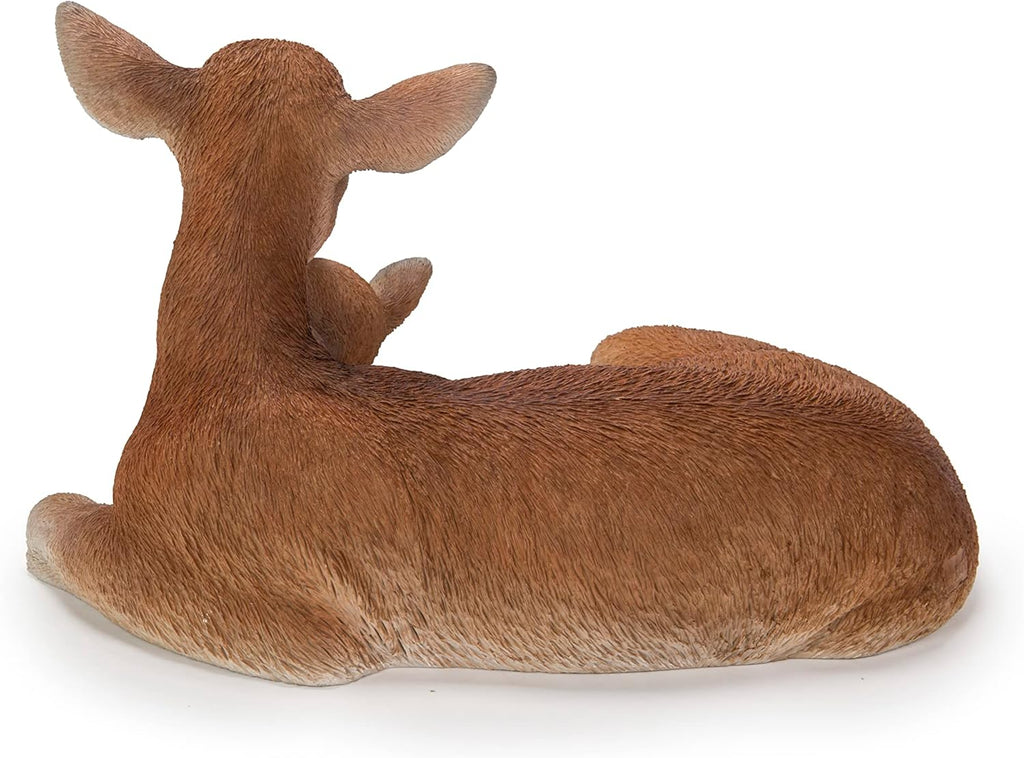 Cuddling Mother and Baby Deer Garden Statue G93789