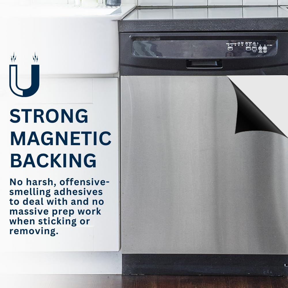 23.5” x 26” Stainless Steel Magnetic Dishwasher Cover T468
