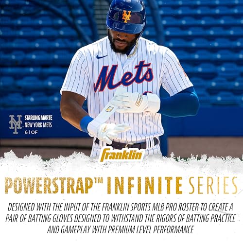 MLB Batting Gloves - Durable Full Wrap Cage Practice Gloves - Heavy Duty Leather K8386