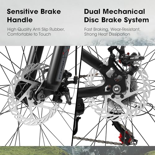24 26 Inch Steel Aluminum Alloy Frame Mountain Bike E414